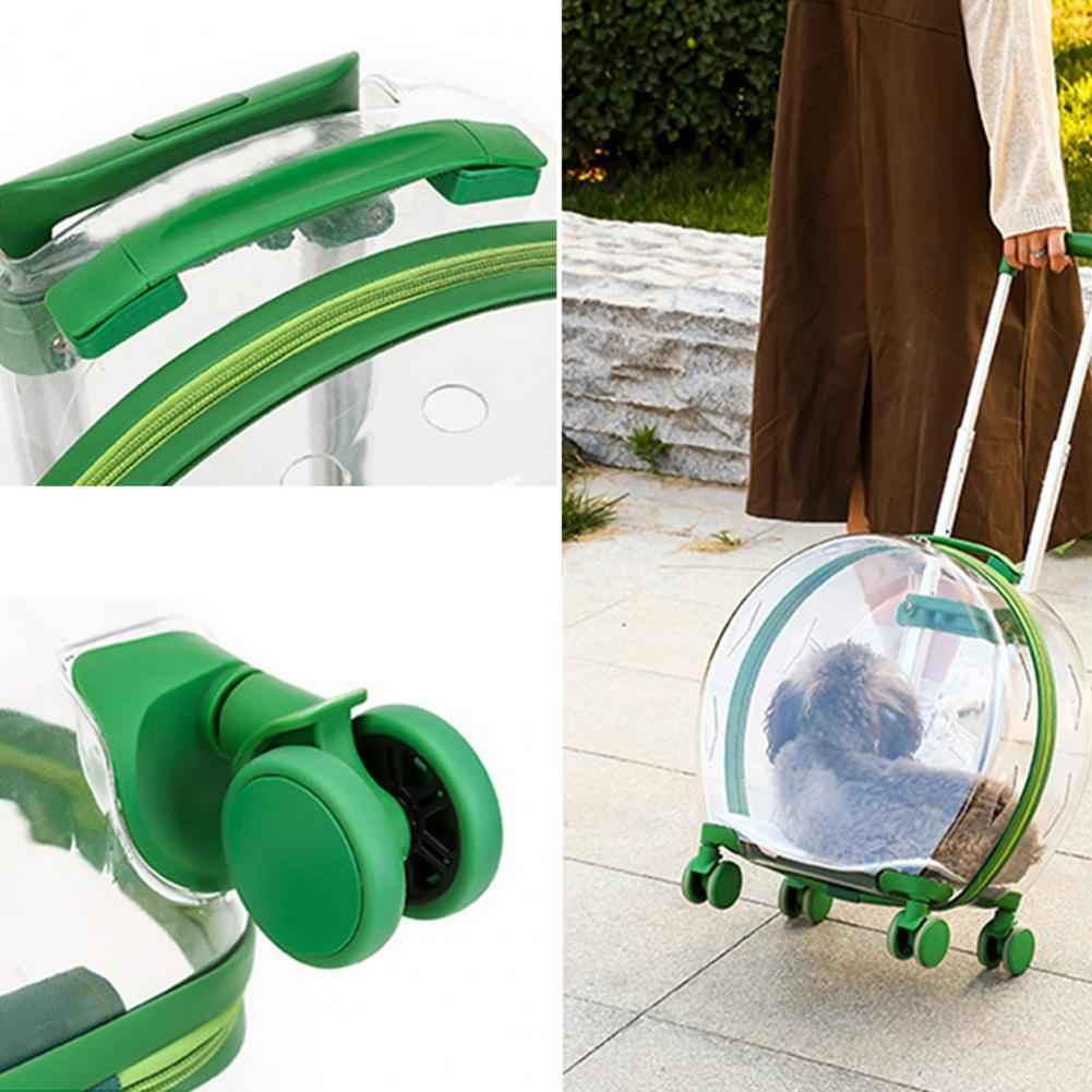 Transparent Dog Trolley Box for Convenient Pet Transport - Travillure Pet Emporium