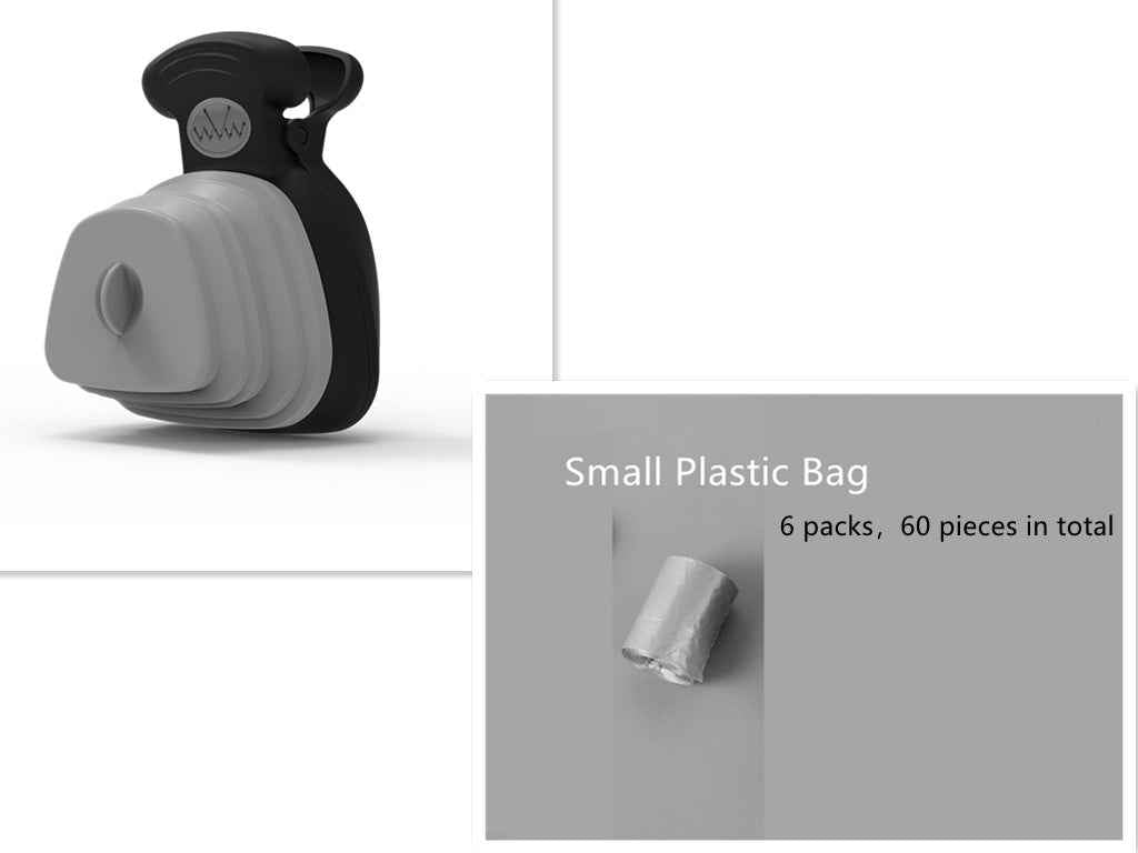Portable Dog Poop Bag Dispenser with Foldable Scoop for Easy Cleanup - Travillure Pet Emporium
