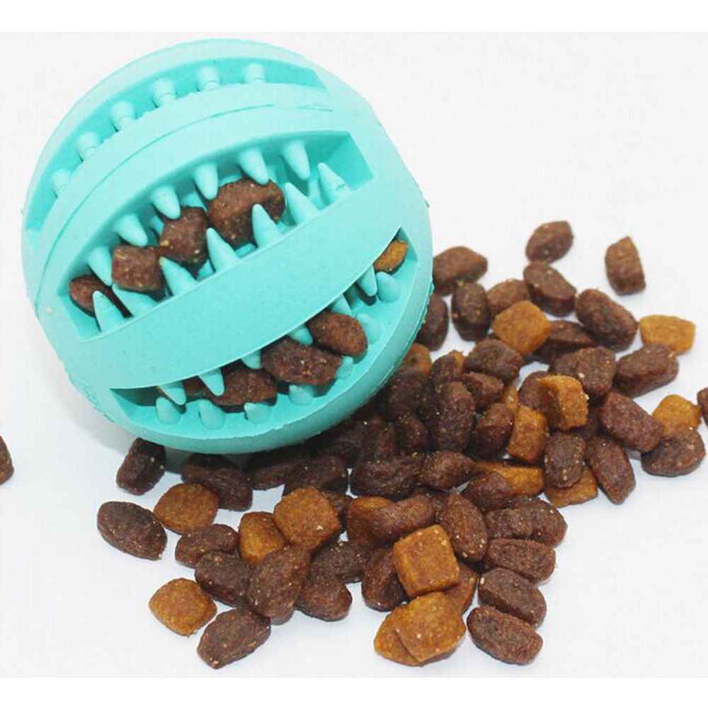Rubber Mint Pet Feeding Ball with Built-in Food Storage for Effortless Pet Feeding - Travillure Pet Emporium