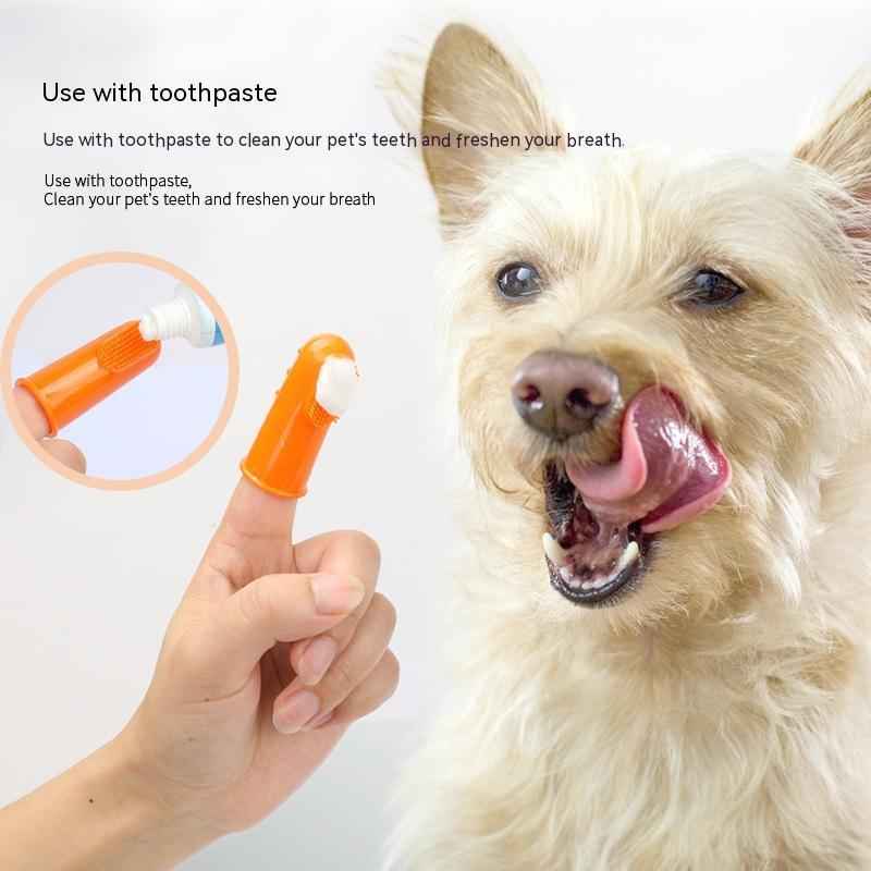 Pet Finger Toothbrush for Cats and Dogs - Gentle Oral Care Solution - Travillure Pet Emporium
