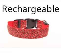 Adjustable Leopard LED Dog Collar for Nighttime Safety and Style - Travillure Pet Emporium