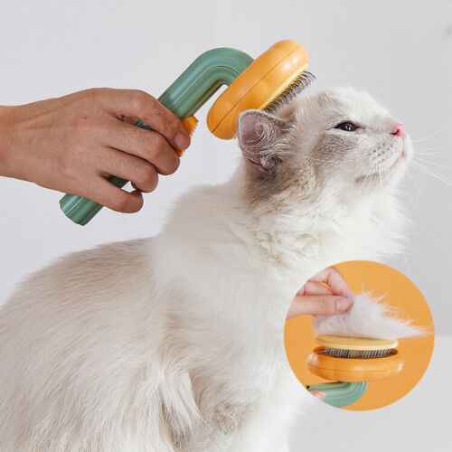 Pet Self-Cleaning Slicker Brush for Dogs - Effortless Grooming Solution - Travillure Pet Emporium