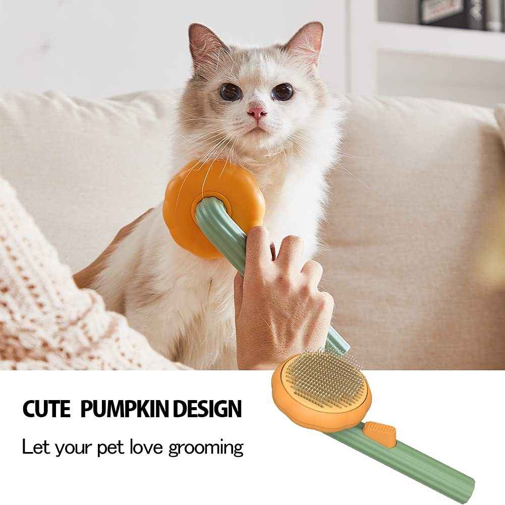 Pet Self-Cleaning Slicker Brush for Dogs - Effortless Grooming Solution - Travillure Pet Emporium