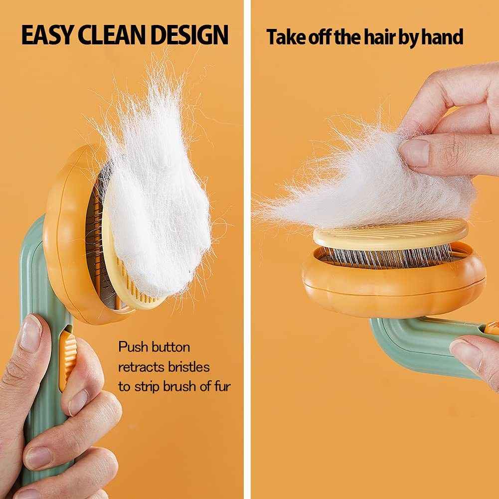 Pet Self-Cleaning Slicker Brush for Dogs - Effortless Grooming Solution - Travillure Pet Emporium