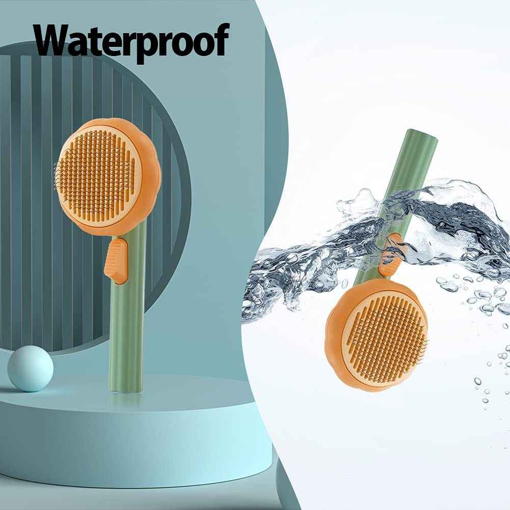 Pet Self-Cleaning Slicker Brush for Dogs - Effortless Grooming Solution - Travillure Pet Emporium
