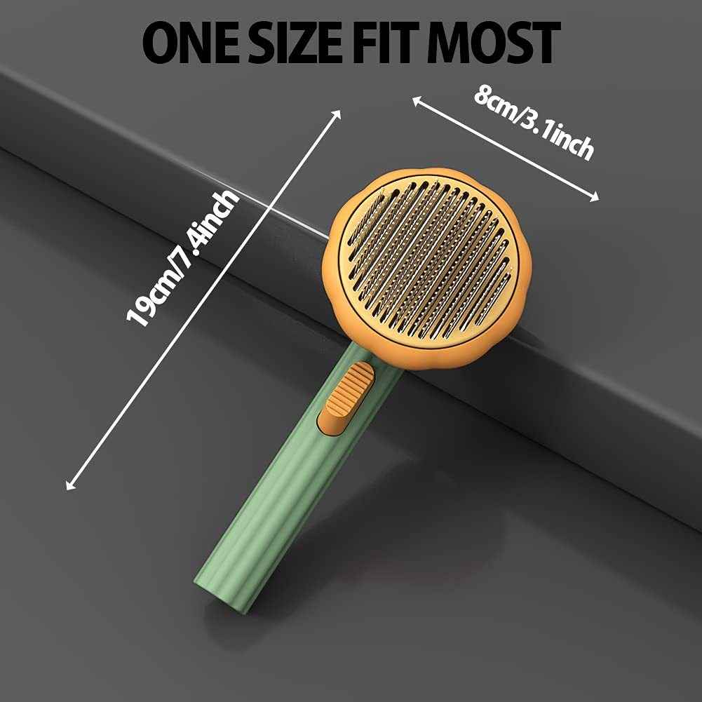 Pet Self-Cleaning Slicker Brush for Dogs - Effortless Grooming Solution - Travillure Pet Emporium