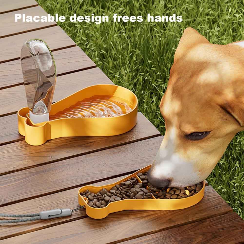 Portable 2-in-1 Pet Water Bottle - Convenient Portable Pet Water Bottle Feeder - Travillure Pet Emporium