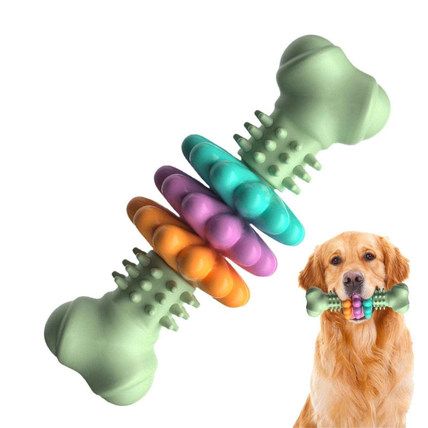 Bone Type Bite Resistant Bone Teething Toy for Comfortable Teething Relief - Travillure Pet Emporium