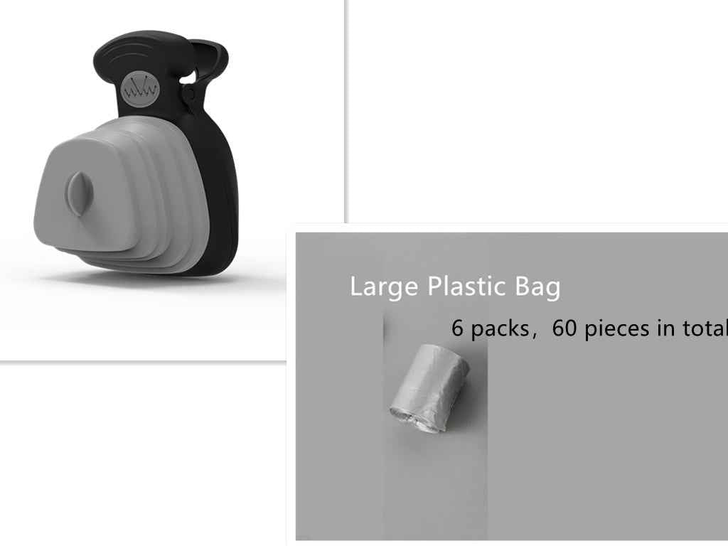 Portable Dog Poop Bag Dispenser with Foldable Scoop for Easy Cleanup - Travillure Pet Emporium