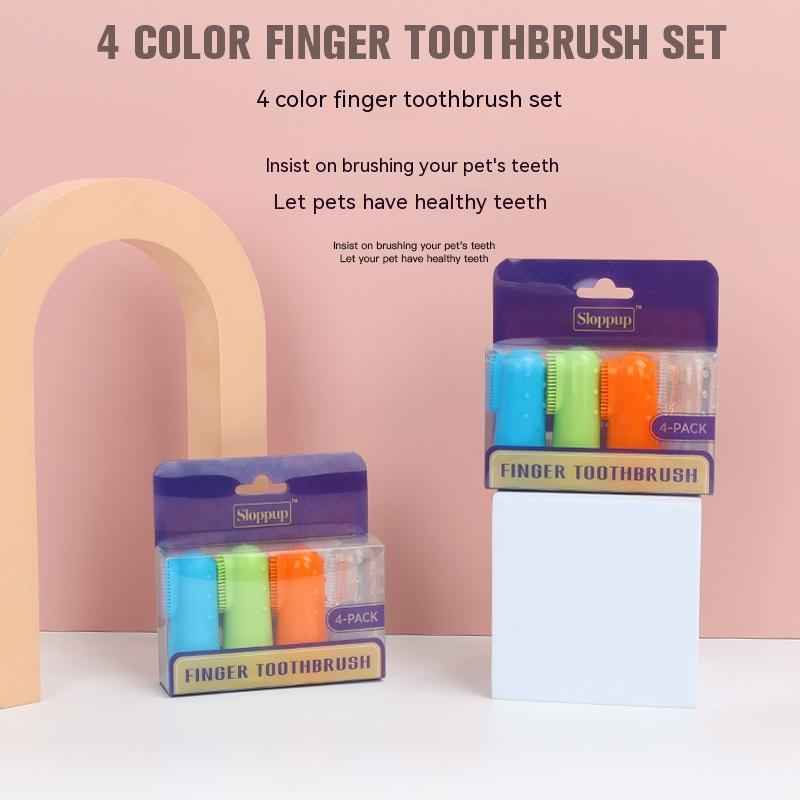 Pet Finger Toothbrush for Cats and Dogs - Gentle Oral Care Solution - Travillure Pet Emporium