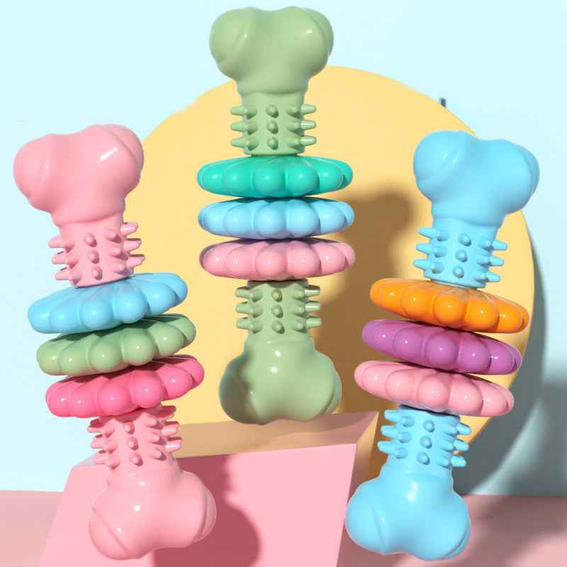 Bone Type Bite Resistant Bone Teething Toy for Comfortable Teething Relief - Travillure Pet Emporium