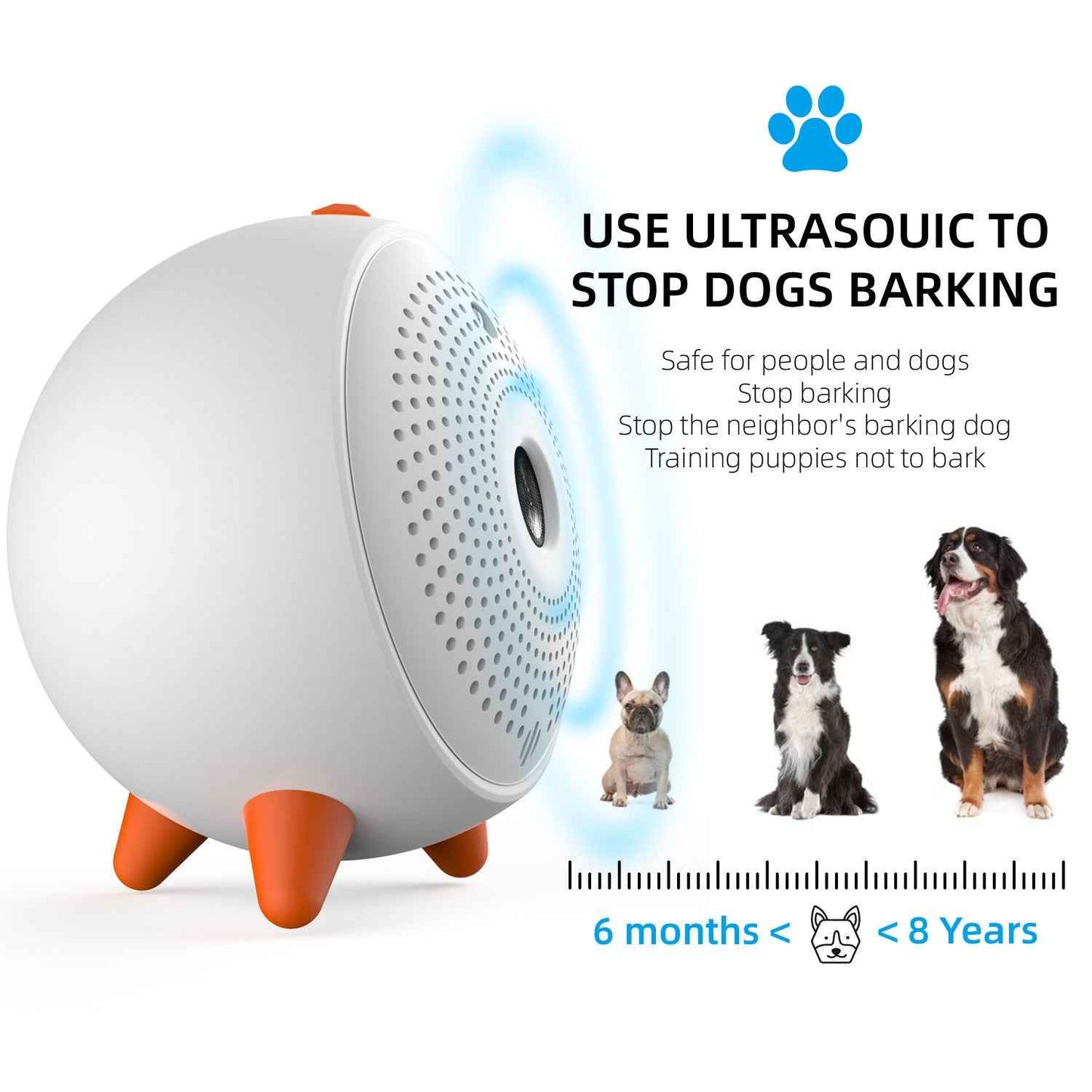 Ultrasonic Bark Stop Device - Effective Ultrasonic Bark Stopper for Peaceful Living - Travillure Pet Emporium