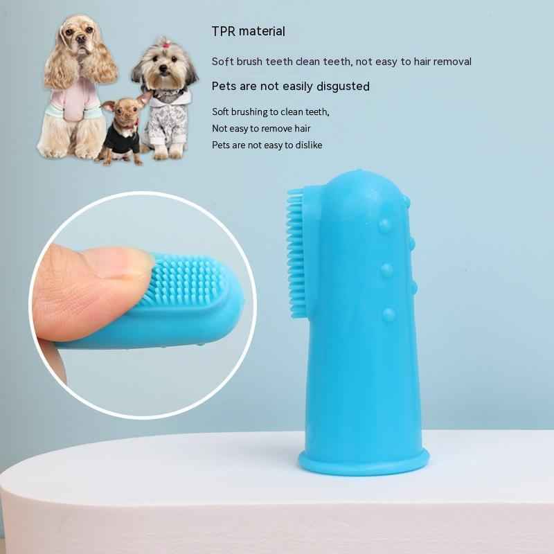 Pet Finger Toothbrush for Cats and Dogs - Gentle Oral Care Solution - Travillure Pet Emporium