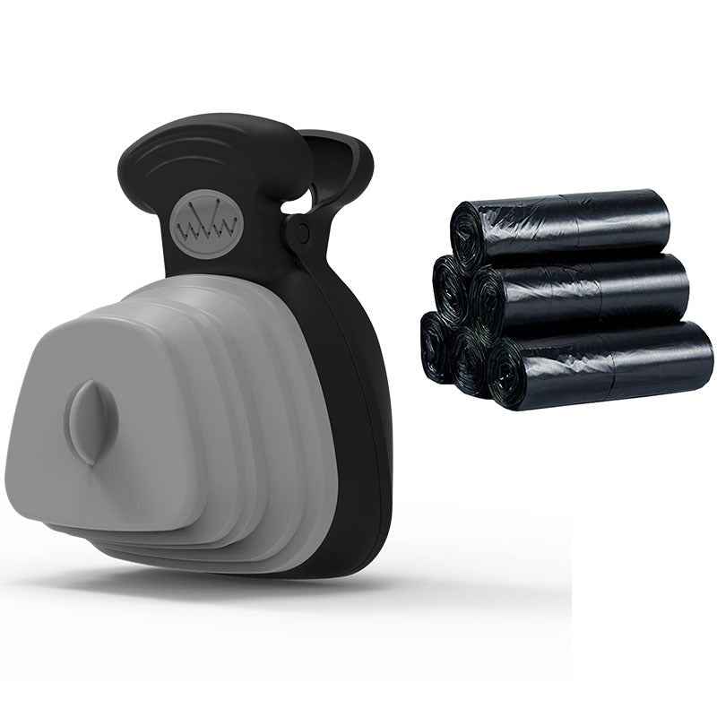 Portable Dog Poop Bag Dispenser with Foldable Scoop for Easy Cleanup - Travillure Pet Emporium