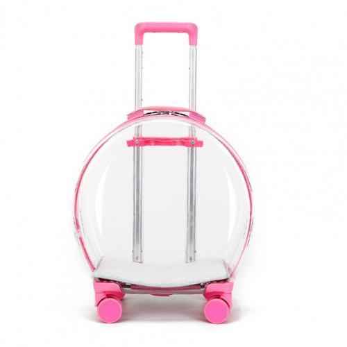 Transparent Dog Trolley Box for Convenient Pet Transport - Travillure Pet Emporium