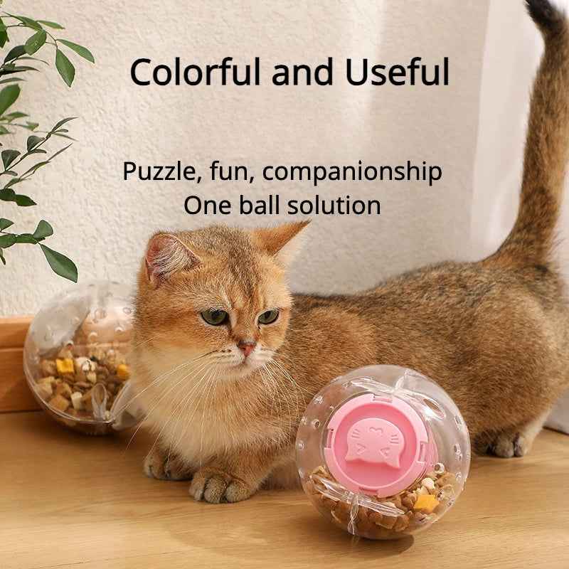Interactive Slow Feeding Ball Toy for Dogs and Cats - Travillure Pet Emporium