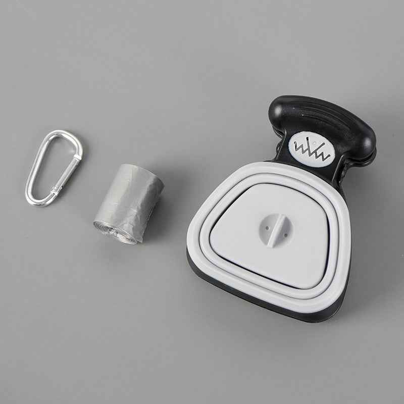 Portable Dog Poop Bag Dispenser with Foldable Scoop for Easy Cleanup - Travillure Pet Emporium