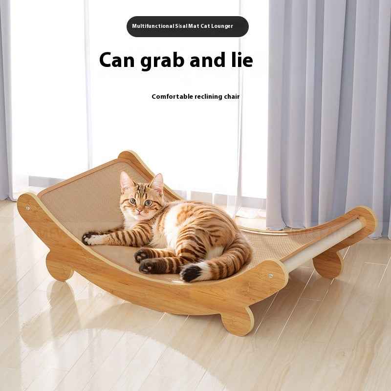 Full Sisal Cat Scratch Lounge Chair for Ultimate Comfort and Play - Travillure Pet Emporium