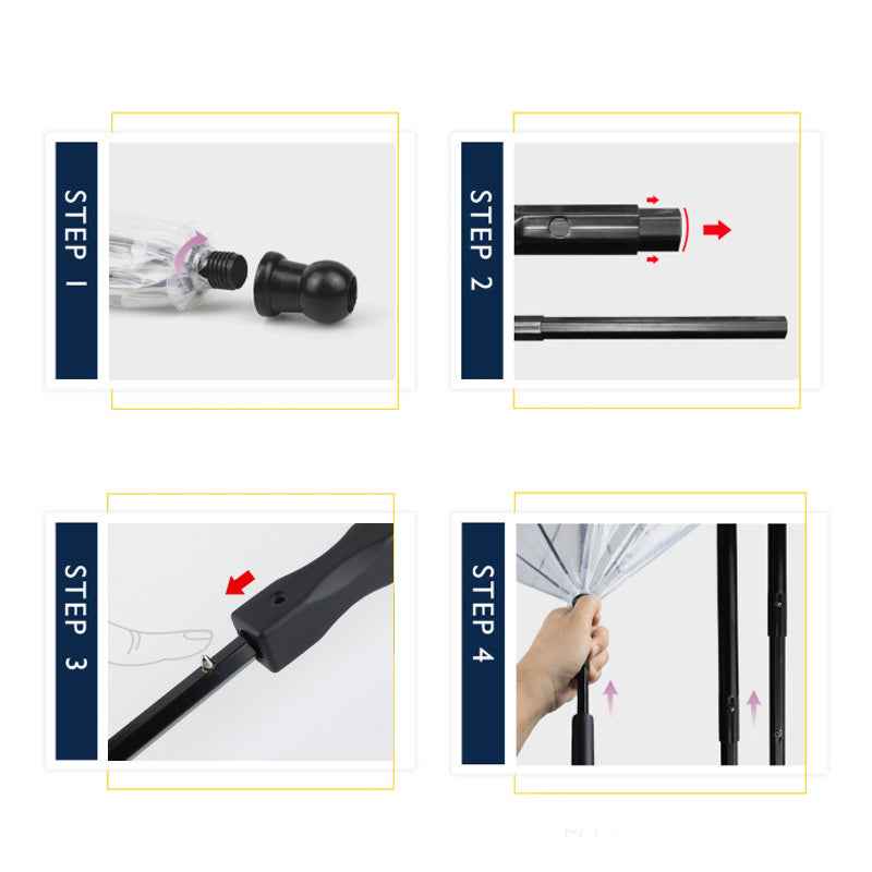 Transparent Dog Umbrella with Traction Chain for Optimal Pet Protection - Travillure Pet Emporium