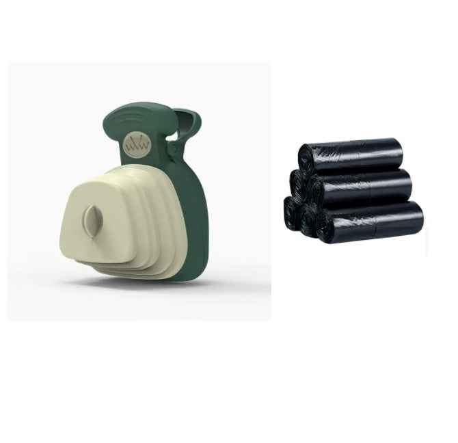 Portable Dog Poop Bag Dispenser with Foldable Scoop for Easy Cleanup - Travillure Pet Emporium