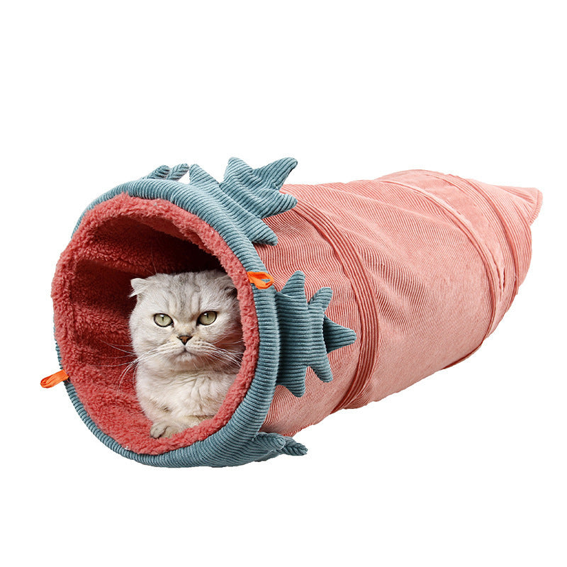 Creative Fruit Pet Cat Tunnel Toy