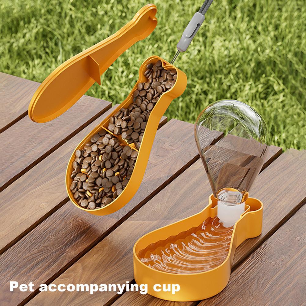 Portable 2-in-1 Pet Water Bottle Feeder