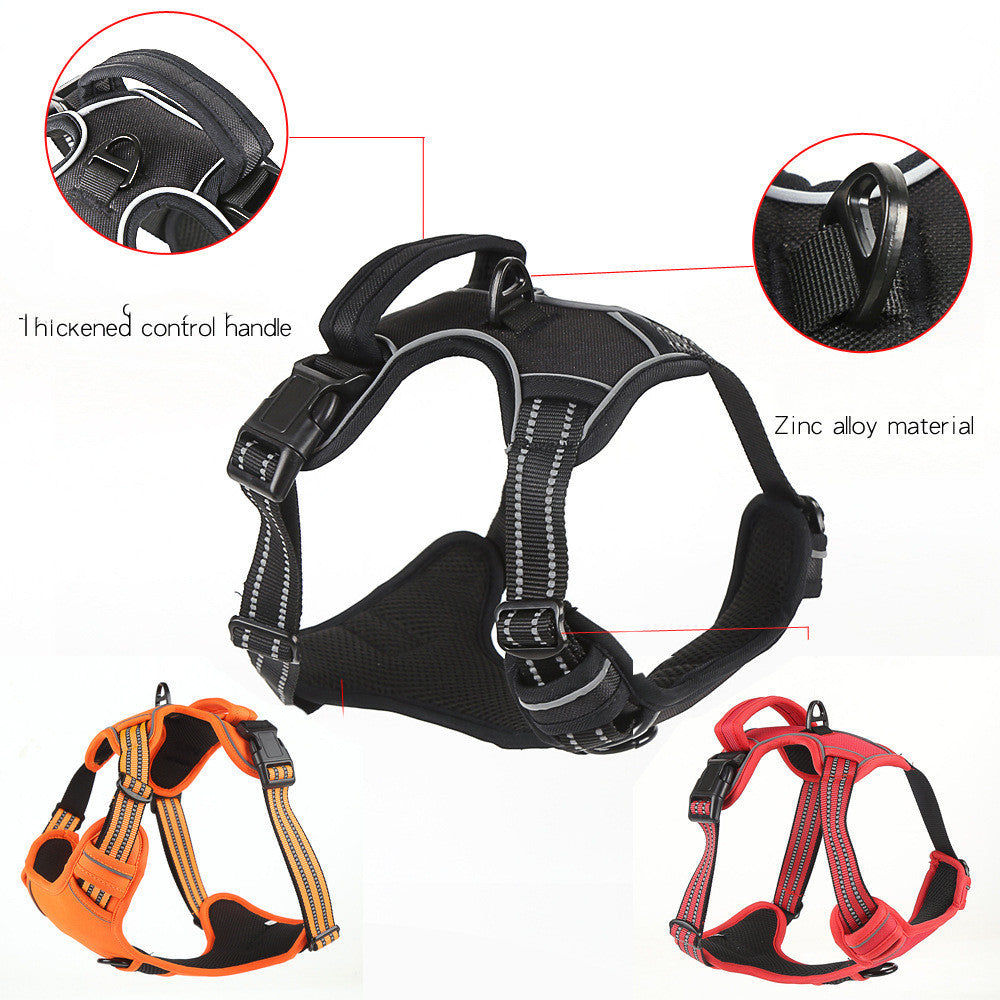 No-Pull Breathable Reflective Dog Harness