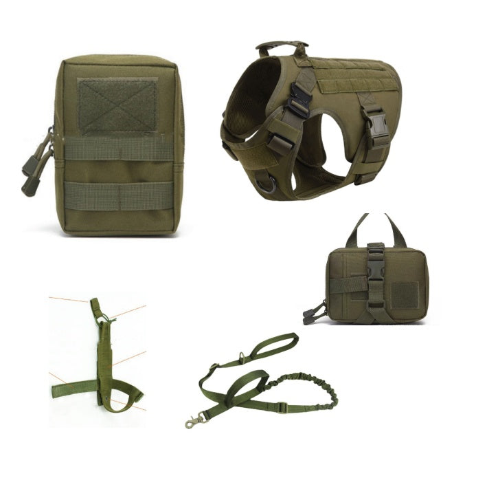 Tactical Dog Harness & Leash Set