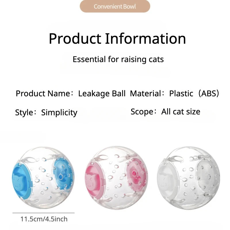 Interactive Dog Cat Slow Feeding Ball Toy